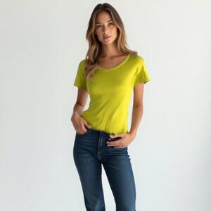 💕Vintage ikeda cropped tee women size L